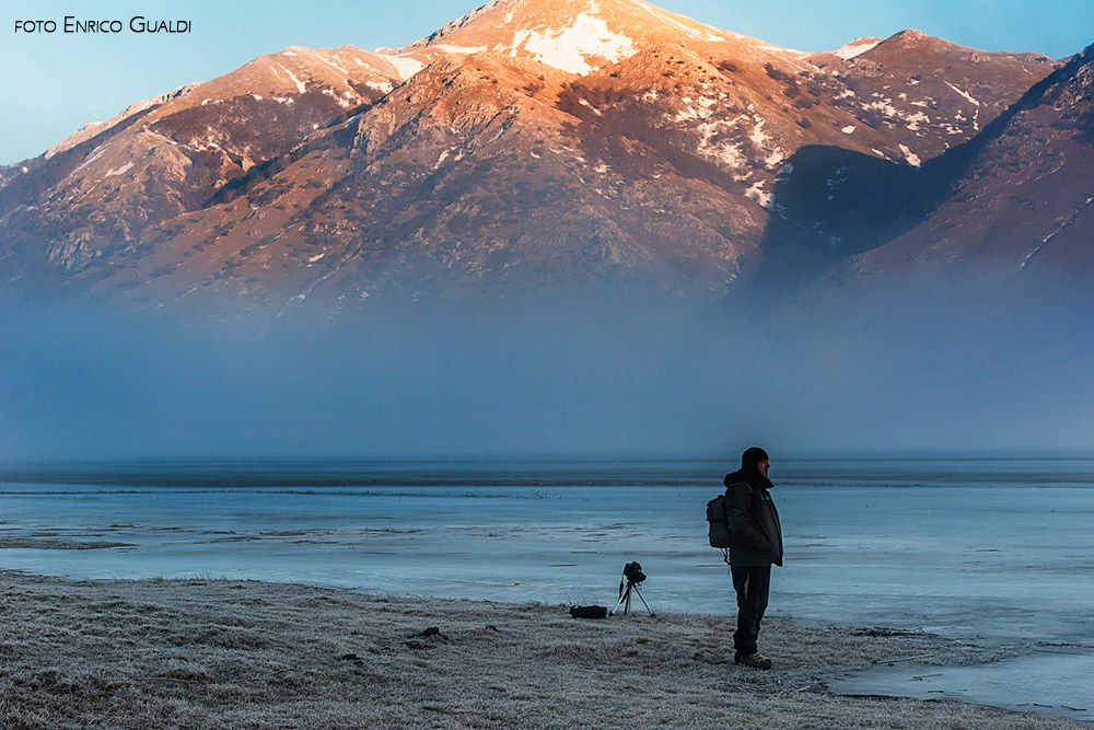 In a lake in central Apennin, Italy